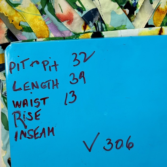 Adrianna Papell Colorful Floral Dress Womens 4 Sleeveless Teal Blue Yellow - Picture 8 of 8